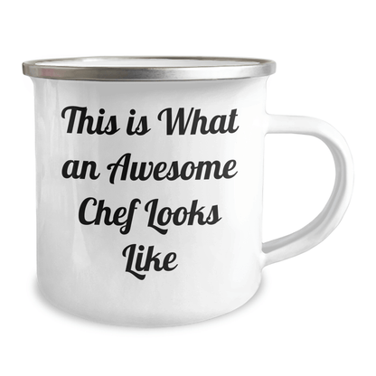 Funny Chef Gifts from Men - This Is What An Awesome Chef Looks Like, Camping Mug for Dad's Special Occasion, Father's Day Unique Gifts - The Buy Boom