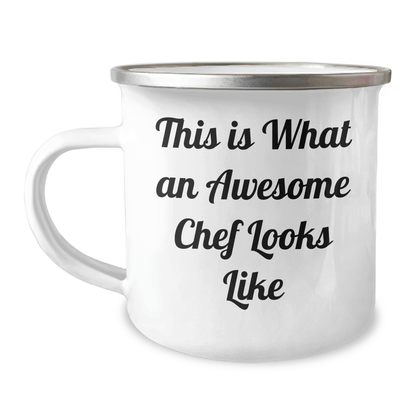 Funny Chef Gifts from Men - This Is What An Awesome Chef Looks Like, Camping Mug for Dad's Special Occasion, Father's Day Unique Gifts - The Buy Boom