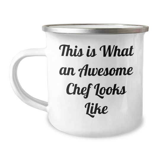 Funny Chef Gifts from Men - This Is What An Awesome Chef Looks Like, Camping Mug for Dad's Special Occasion, Father's Day Unique Gifts - The Buy Boom