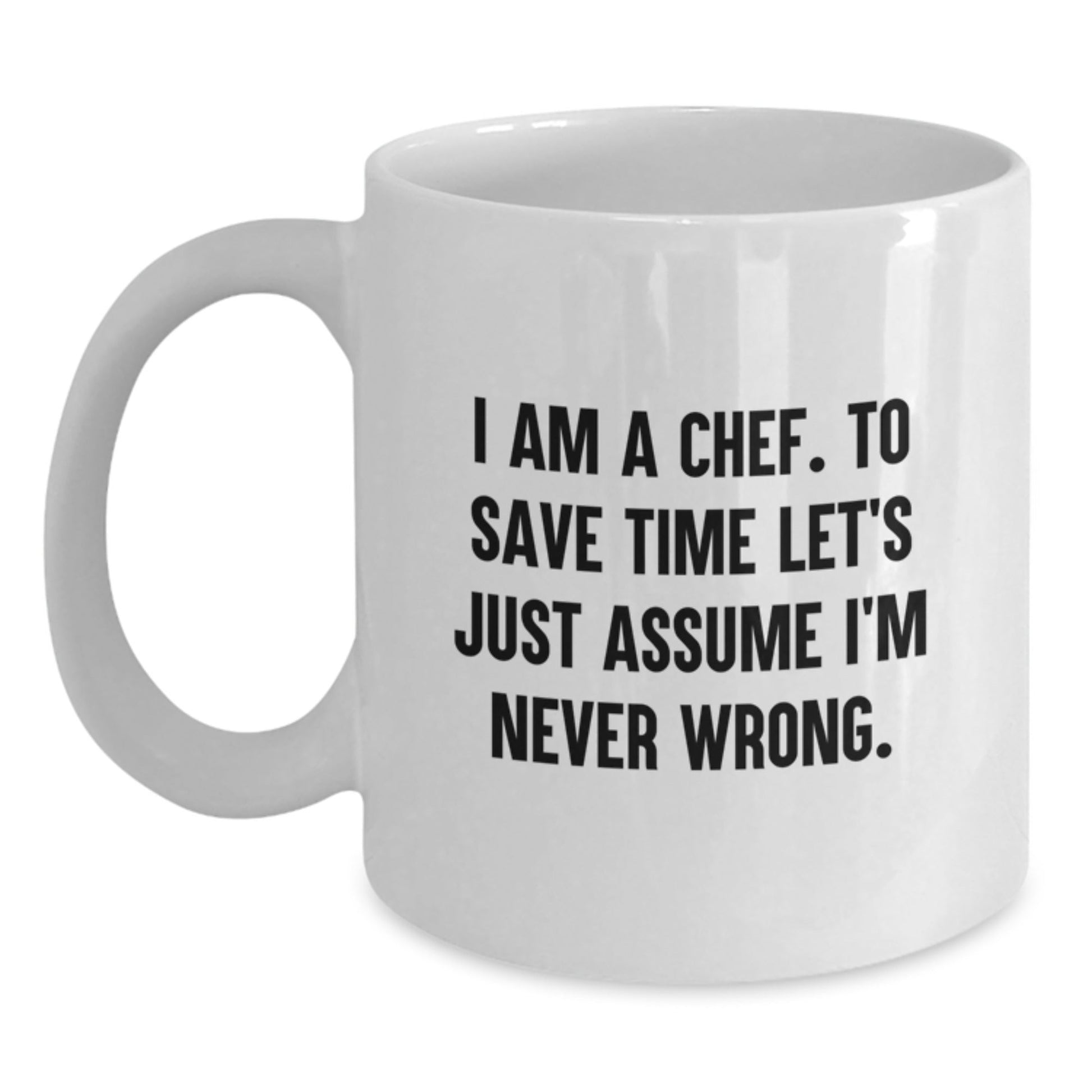 Funny Chef White Coffee Mug, Ideal Gift for Chef Friends and Family - Gifts from Men to Women, Christmas Unique Gifts for Him or Her - The Buy Boom