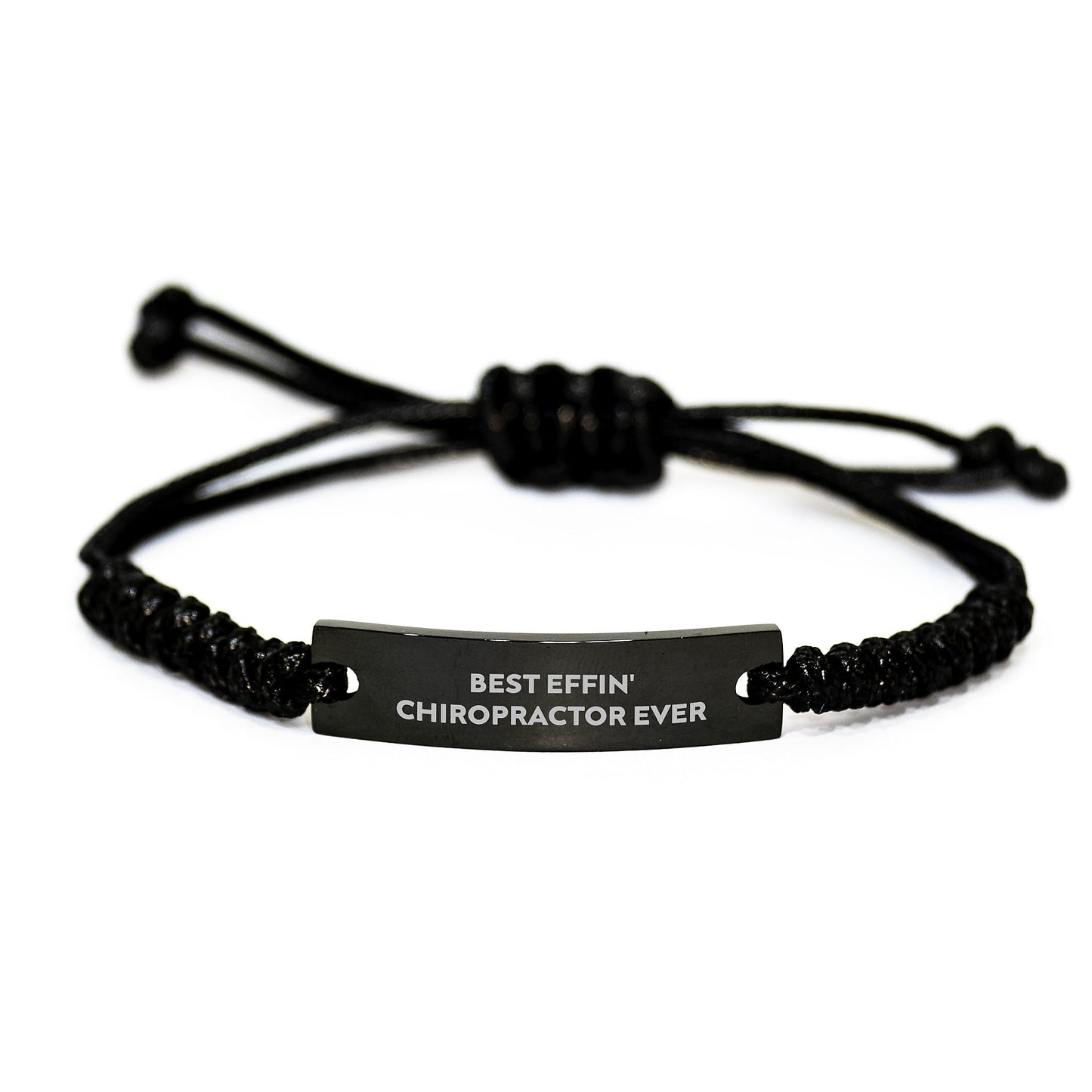 Funny Chiropractor Gifts, 'Best Effin' Chiropractor Ever' Quote, Adjustable Rope Bracelet for Graduation, Gifts from Men to Chiropractors - The Buy Boom