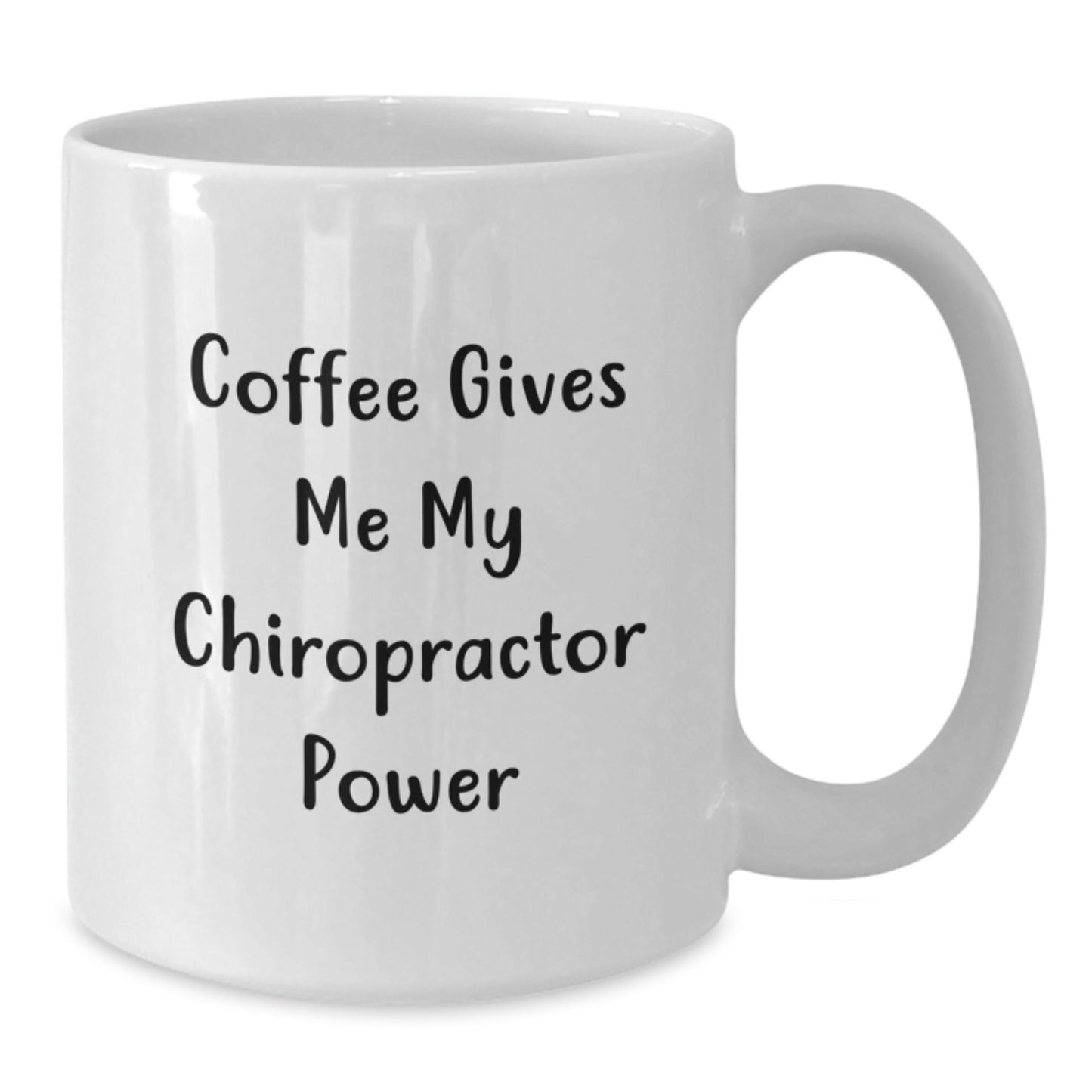 Funny Chiropractor Gifts, Birthday Unique Chiropractor Appreciation White Coffee Mug, 'Coffee Gives Me My Chiropractor Power' - Gifts from Women, Gifts for Chiropractors - The Buy Boom