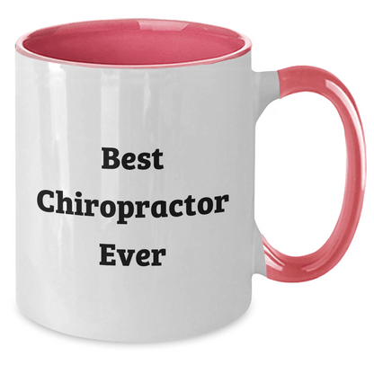 Funny Chiropractor Gifts for Graduation - Best Chiropractor Ever Two Tone Coffee Mug, Gifts from Friends, Gifts for Chiropractor - The Buy Boom