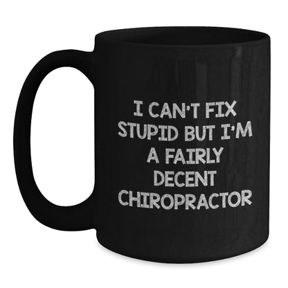 Funny Chiropractor Gifts for Men Women Friends Coworkers Family - Christmas Unique Chiropractic Doctor Humor Black Coffee Mugs - The Buy Boom