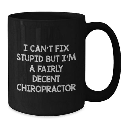 Funny Chiropractor Gifts for Men Women Friends Coworkers Family - Christmas Unique Chiropractic Doctor Humor Black Coffee Mugs - The Buy Boom