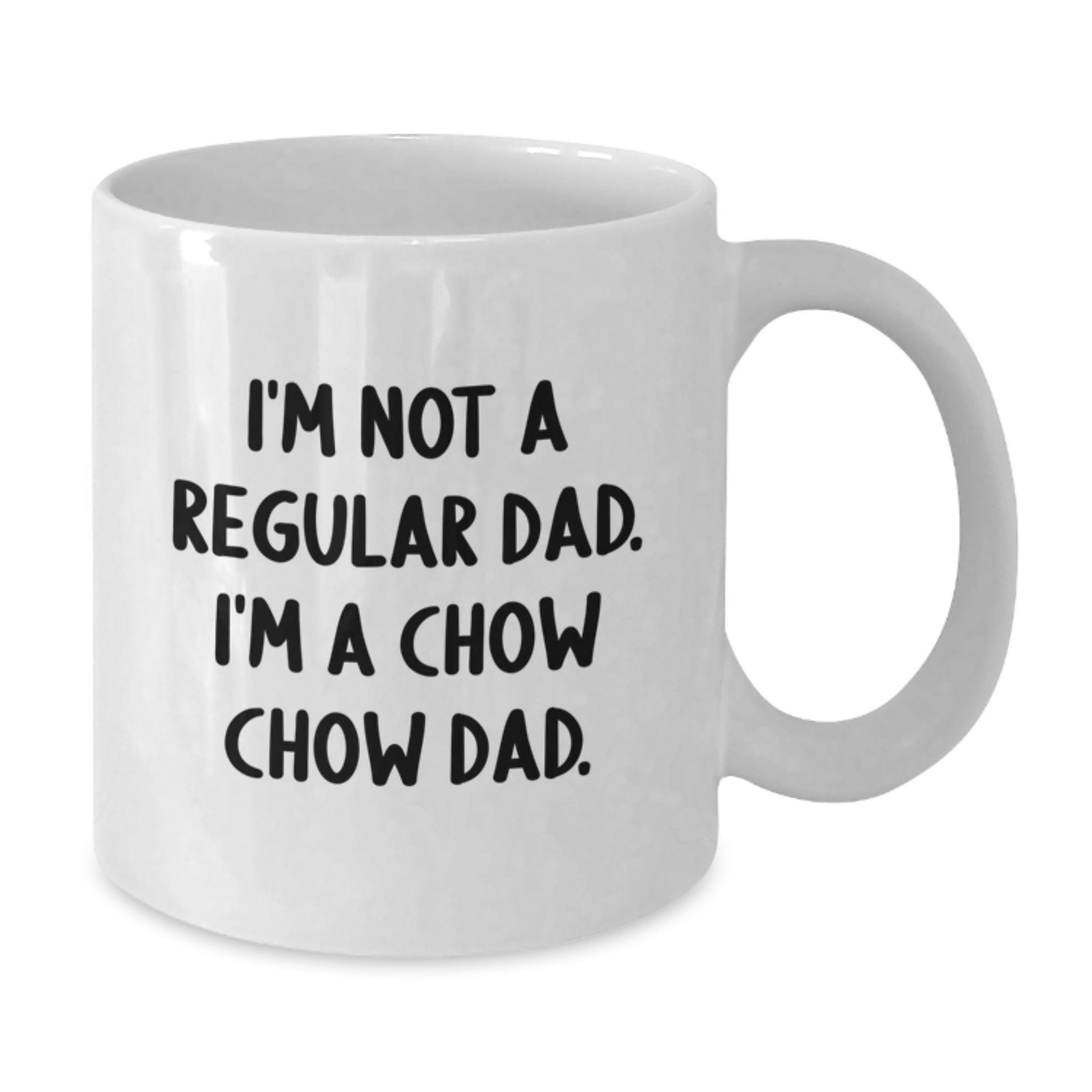 Funny Chow Chow Dog Gifts for Men Christmas Unique White Coffee Mug I'm Not A Regular Dad - The Buy Boom