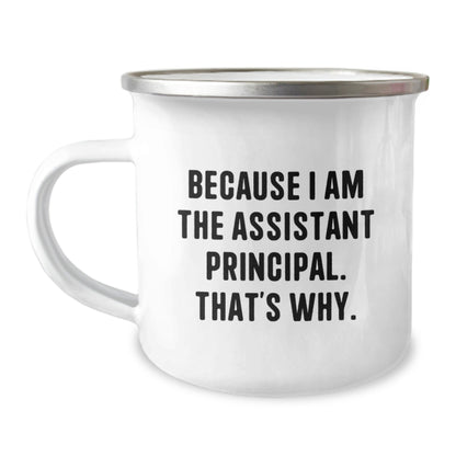 Funny Christmas Mug Gifts from Men to Assistant Principals - Because I Am The Assistant Principal That's Why - Assistant Principal Gifts for Men - The Buy Boom