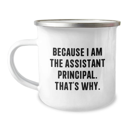 Funny Christmas Mug Gifts from Men to Assistant Principals - Because I Am The Assistant Principal That's Why - Assistant Principal Gifts for Men - The Buy Boom