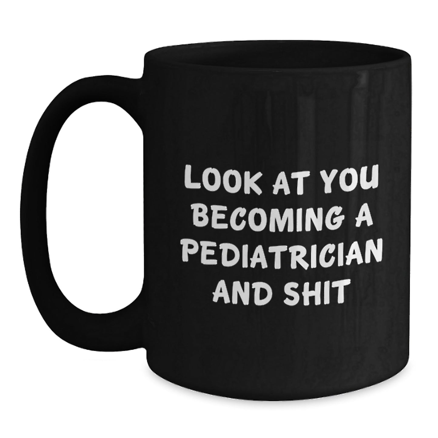 Funny Christmas Unique Gifts for Pediatrician Friends from Family Member Black Coffee Mug - The Buy Boom