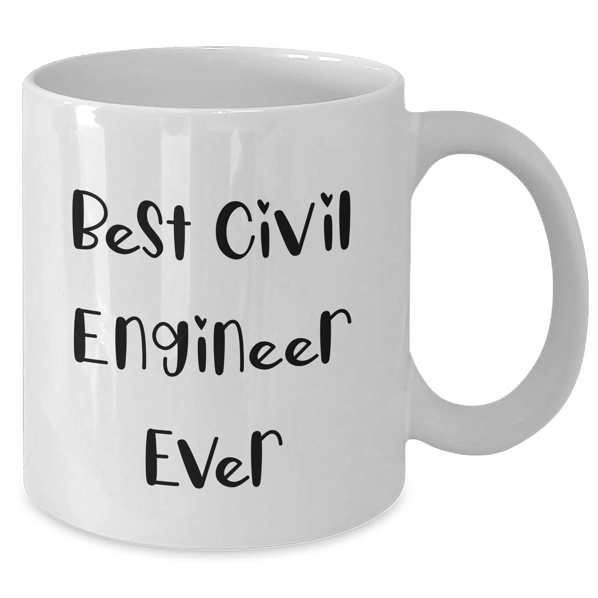Funny Civil Engineer Gifts, Best White Coffee Mug for Graduation, 'Best Civil Engineer Ever' Quote, Gifts from Friends, Gifts for Civil Engineer - The Buy Boom