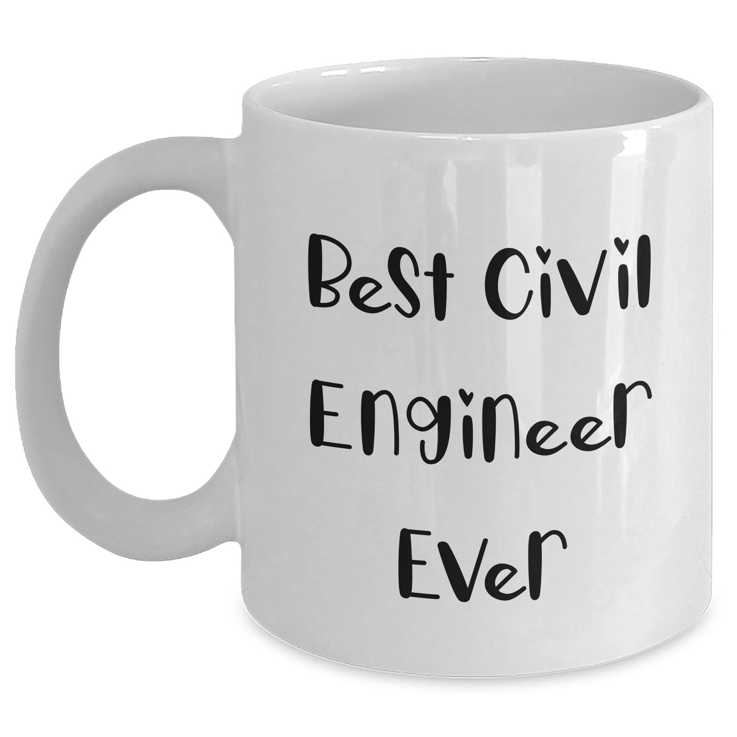 Funny Civil Engineer Gifts, Best White Coffee Mug for Graduation, 'Best Civil Engineer Ever' Quote, Gifts from Friends, Gifts for Civil Engineer - The Buy Boom