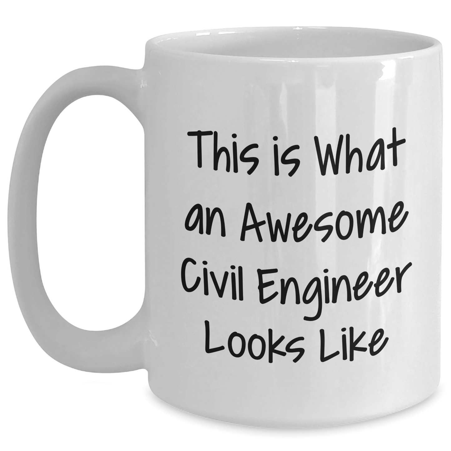 Funny Civil Engineer Gifts for Dad - This Is What An Awesome Civil Engineer Looks Like White Coffee Mug, Gifts from Men to Civil Engineer Friends, Perfect for Father's Day Unique Gifts - The Buy Boom