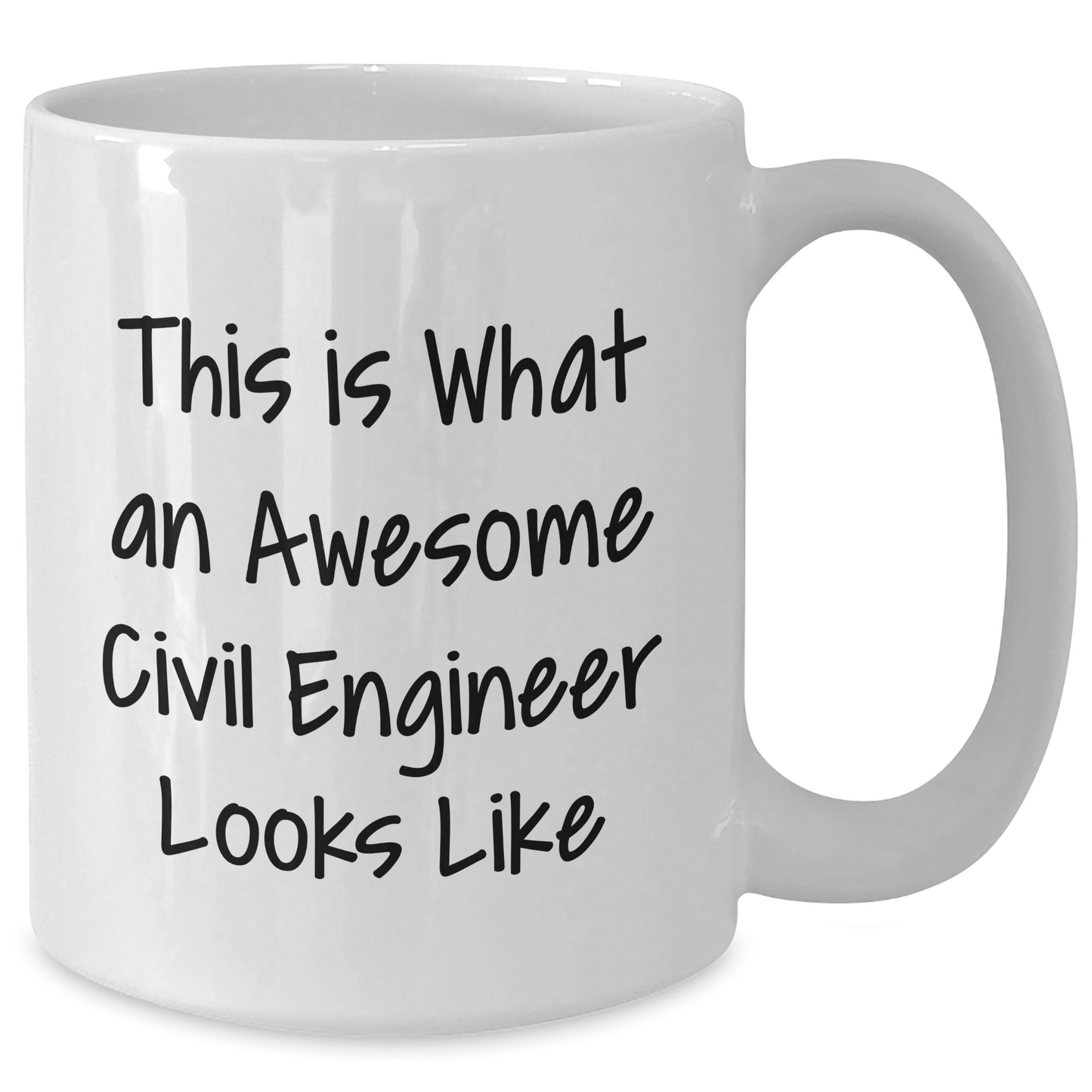 Funny Civil Engineer Gifts for Dad - This Is What An Awesome Civil Engineer Looks Like White Coffee Mug, Gifts from Men to Civil Engineer Friends, Perfect for Father's Day Unique Gifts - The Buy Boom