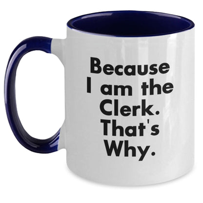 Funny Clerk Coffee Mug Gifts from Friends and Family, Christmas Unique Presents for Clerk - The Buy Boom