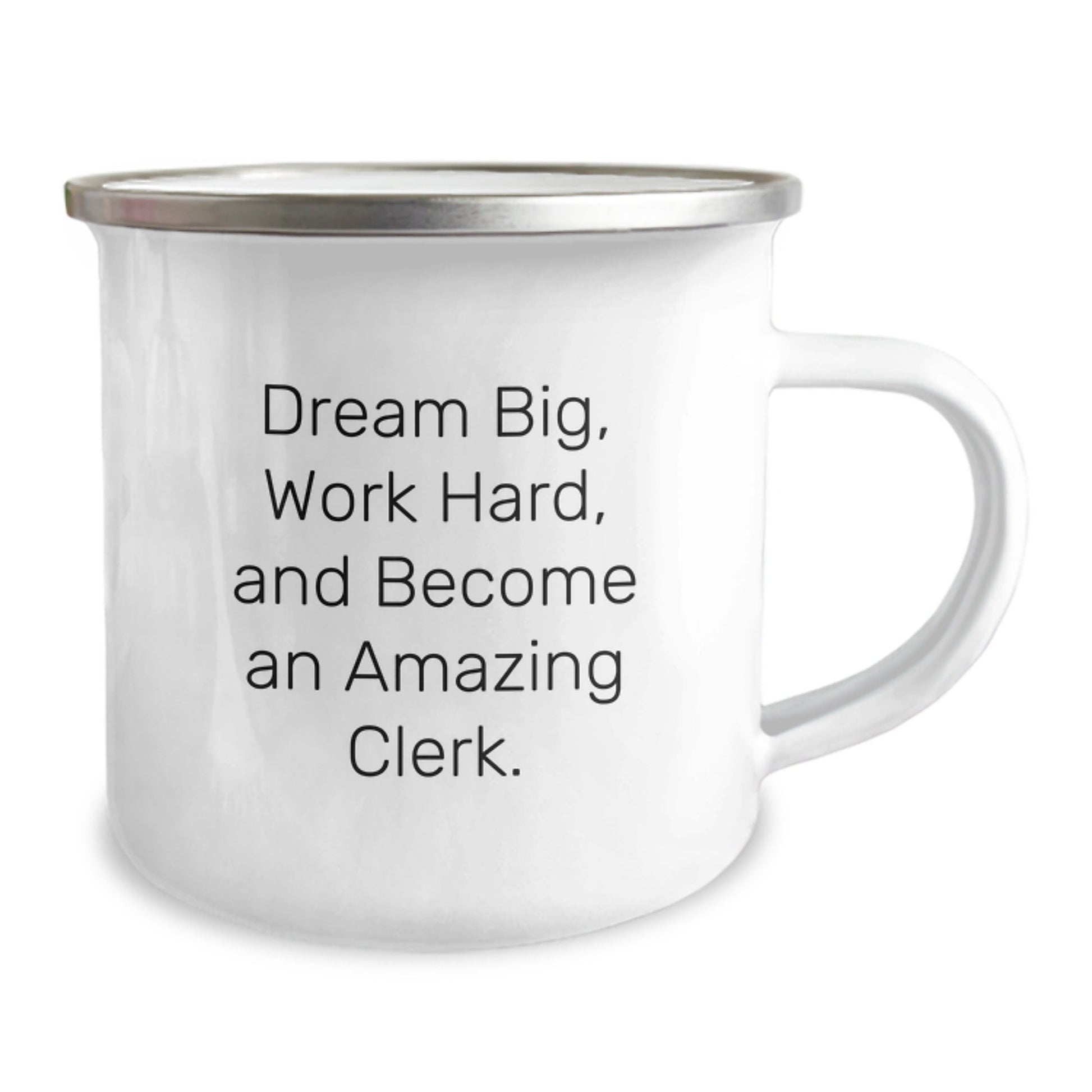 Funny Clerk Gifts from Friends and Family - 'Dream Big, Work Hard, And Become An Amazing Clerk.' Christmas Unique Mugs for Men Women Coworkers - The Buy Boom