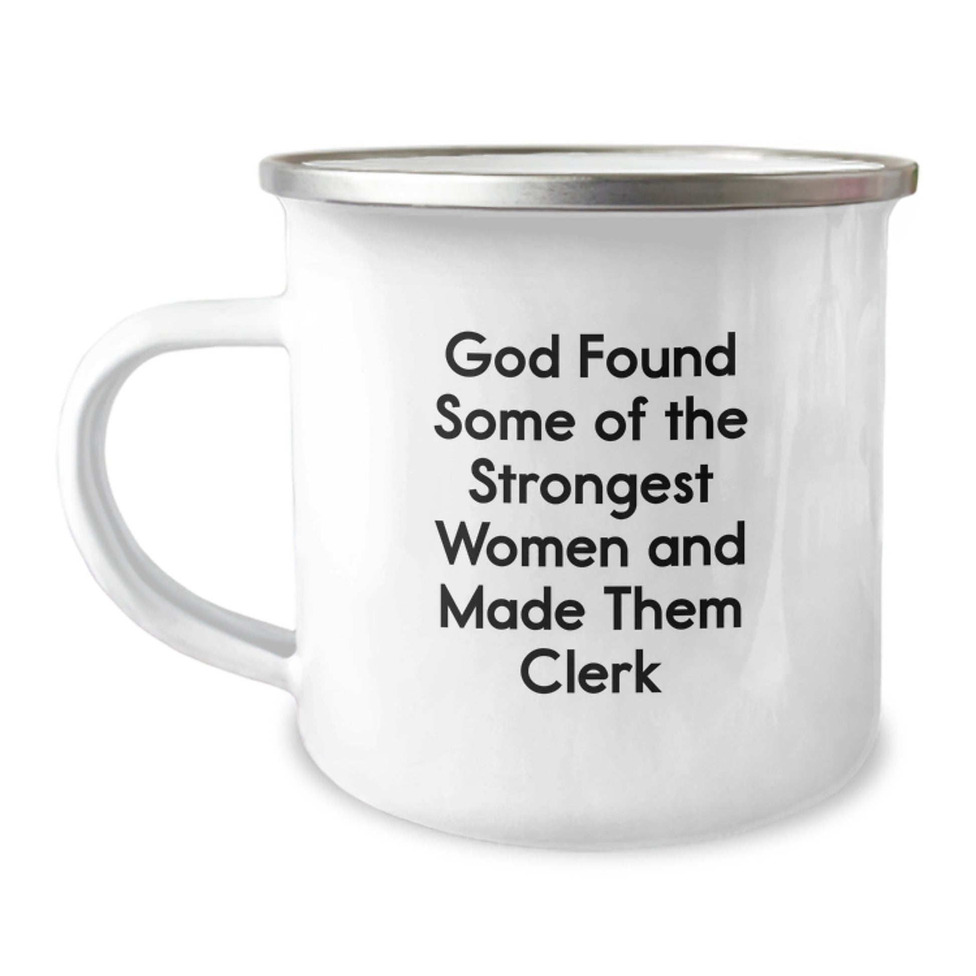 Funny Clerk Gifts from Men, Women, Coworkers, Family for Clerk Christmas Unique Presents - Camping Mug with God Quote - The Buy Boom