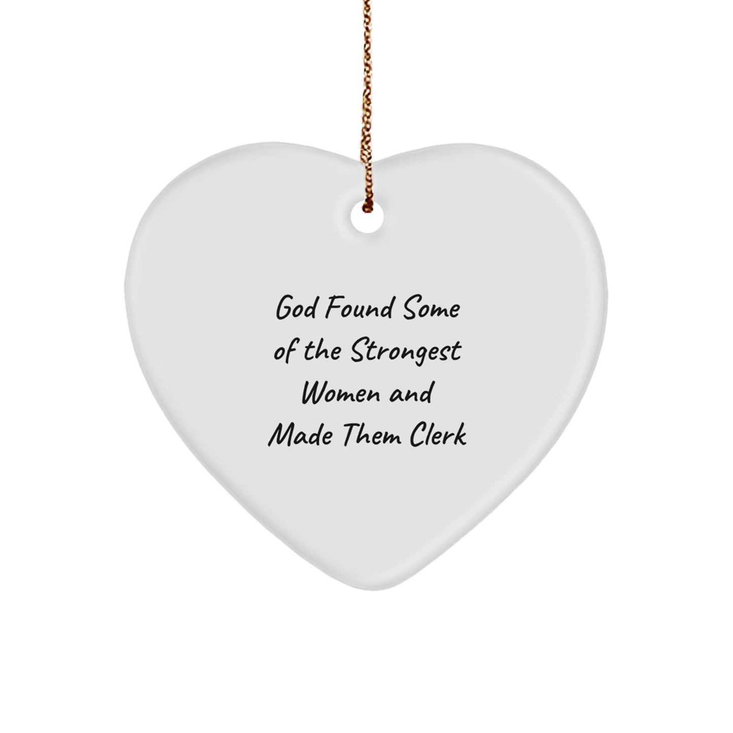 Funny Clerk Heart Ornament Gifts from Men to Women Coworkers for Christmas Unique Office Decor - The Buy Boom
