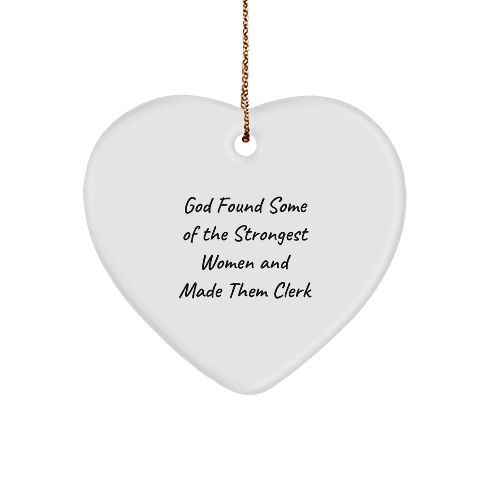 Funny Clerk Heart Ornament Gifts from Men to Women Coworkers for Christmas Unique Office Decor - The Buy Boom