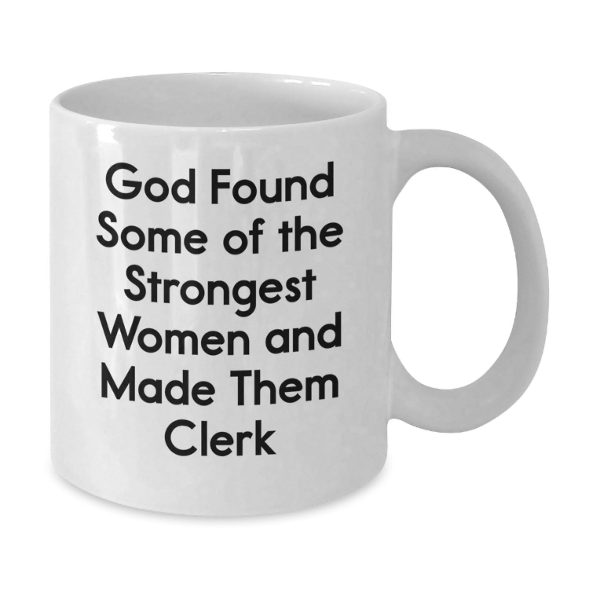 Funny Clerk Jokes White Coffee Mugs Gifts from Friends for Women Clerk at Christmas Unique Gifts - The Buy Boom
