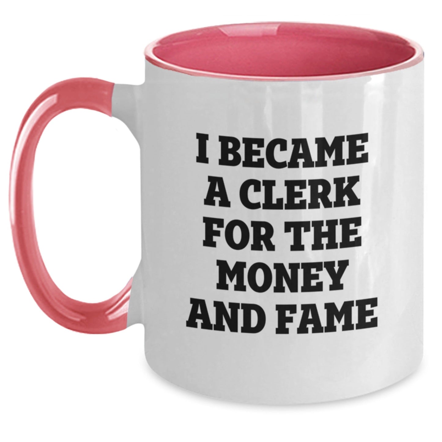 Funny Clerk Quotes Gifts For Men from Coworkers on Birthday Two Tone Mug - The Buy Boom