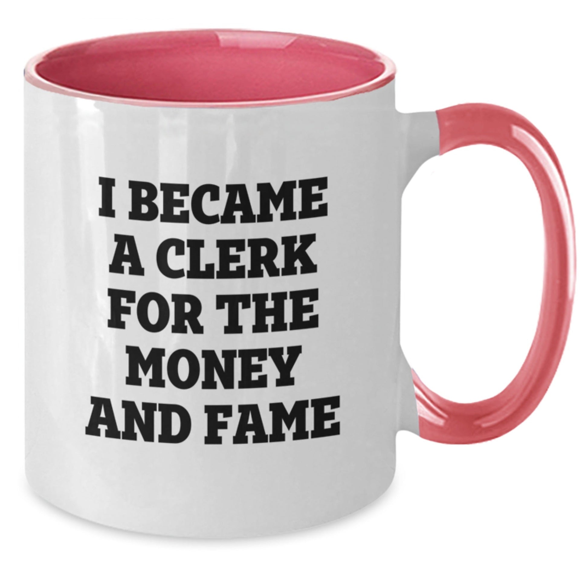 Funny Clerk Quotes Gifts For Men from Coworkers on Birthday Two Tone Mug - The Buy Boom