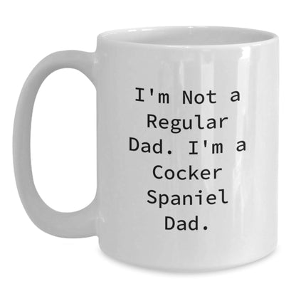 Funny Cocker Spaniel Dog Dad Gifts for Christmas - White Coffee Mug from Men to Family - The Buy Boom