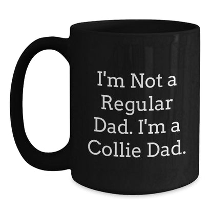 Funny Collie Dog Christmas Unique Gifts from Dad to Collie Dad - Black Coffee Mug for Collie Dog Lovers - The Buy Boom