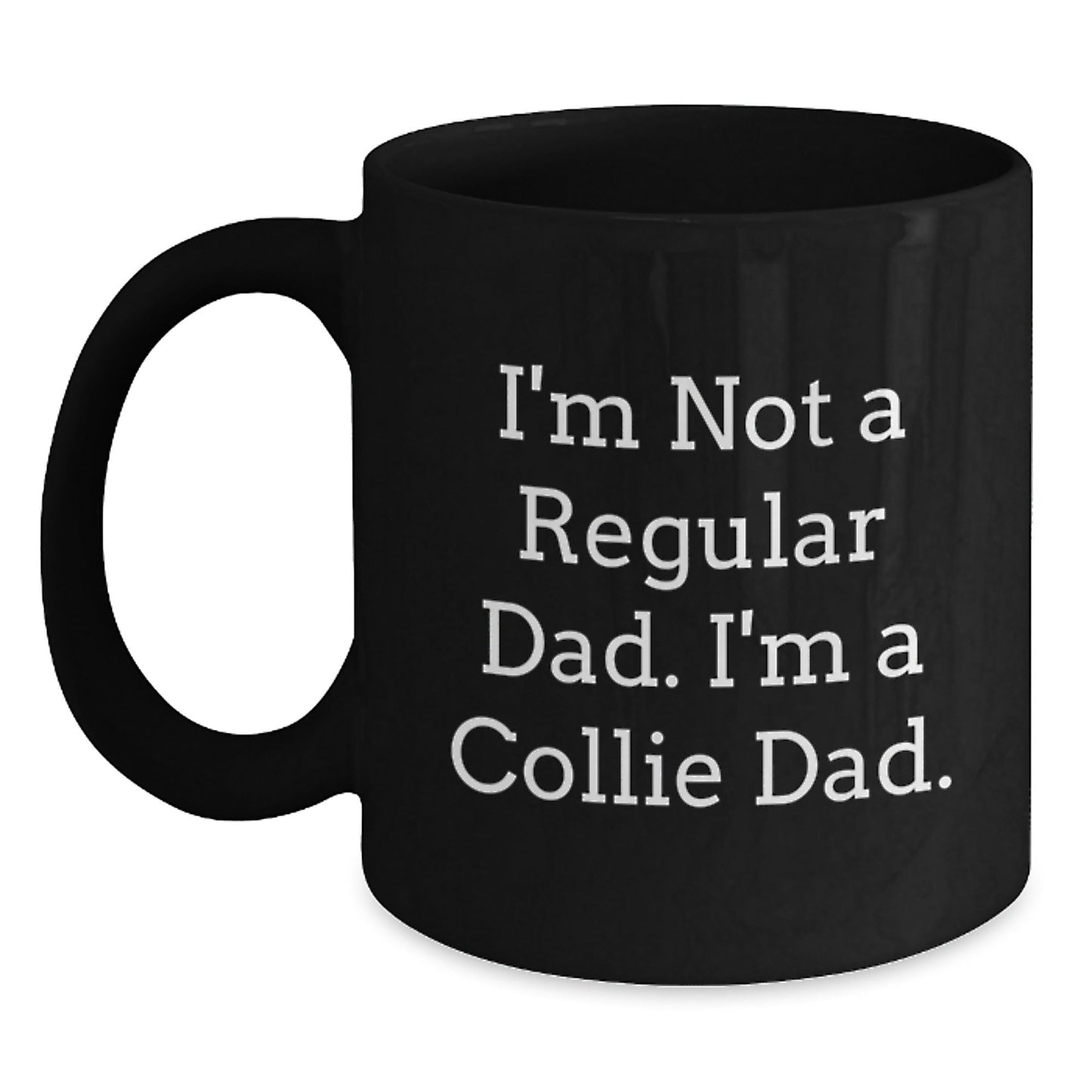 Funny Collie Dog Christmas Unique Gifts from Dad to Collie Dad - Black Coffee Mug for Collie Dog Lovers - The Buy Boom