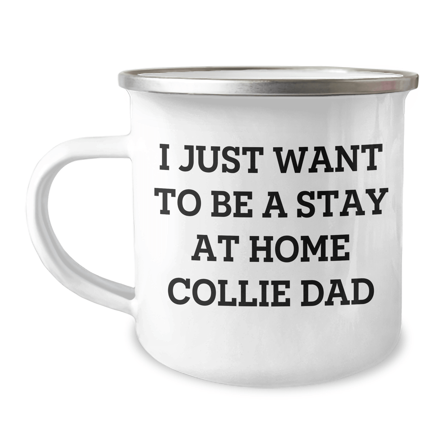 Funny Collie Dog Gifts from Dad to Be a Stay at Home Collie Dad, Camping Mug for Men, Unique Father's Day Unique Gifts - The Buy Boom