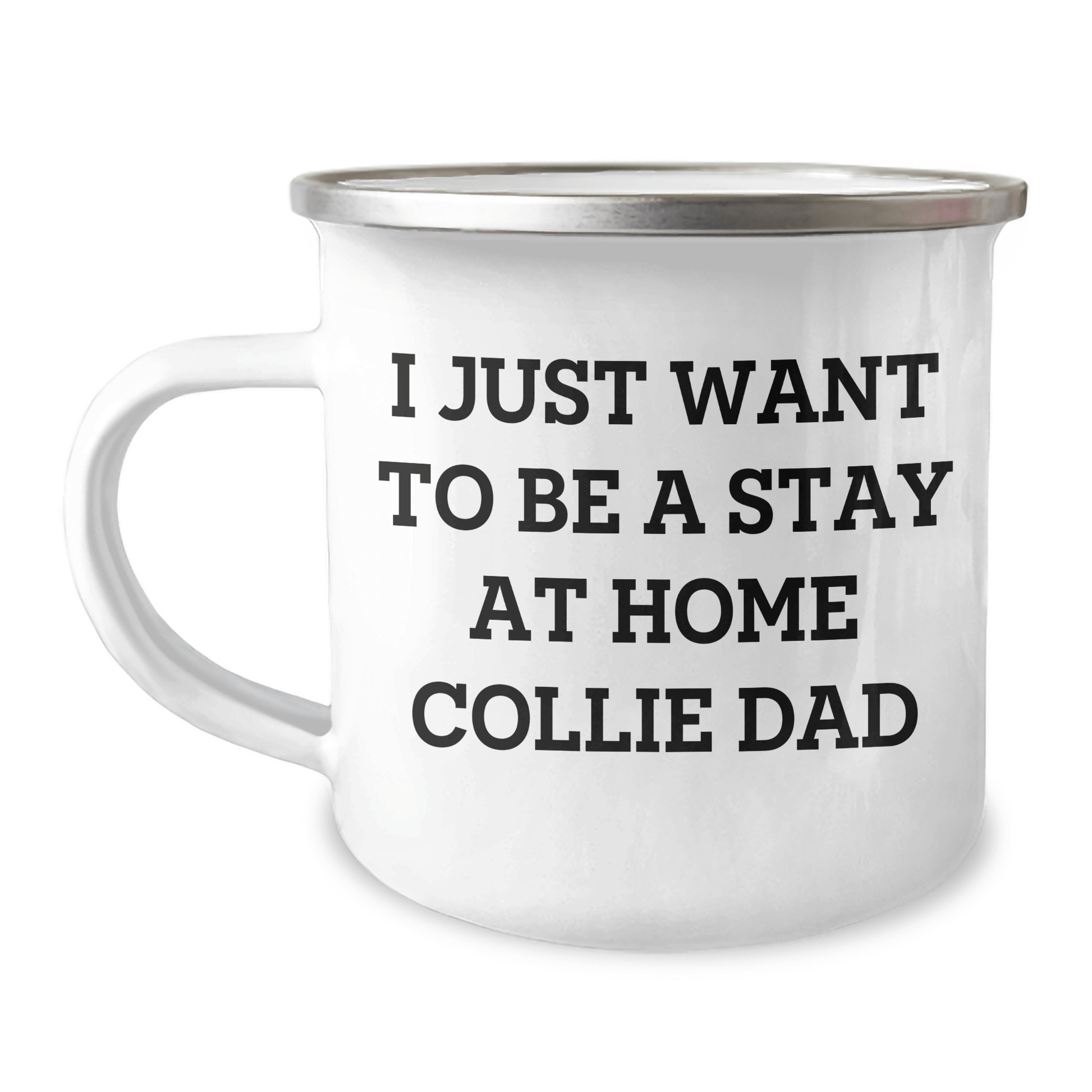 Funny Collie Dog Gifts from Dad to Be a Stay at Home Collie Dad, Camping Mug for Men, Unique Father's Day Unique Gifts - The Buy Boom
