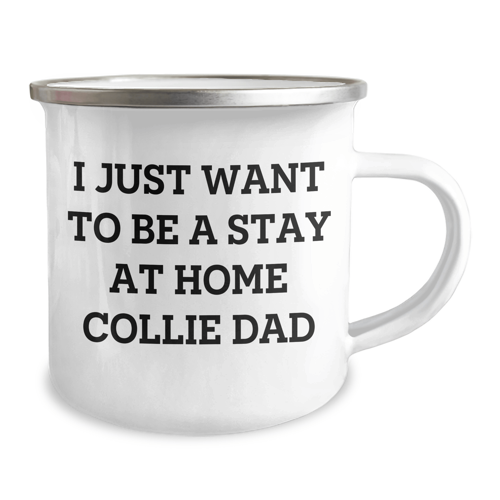Funny Collie Dog Gifts from Dad to Be a Stay at Home Collie Dad, Camping Mug for Men, Unique Father's Day Unique Gifts - The Buy Boom