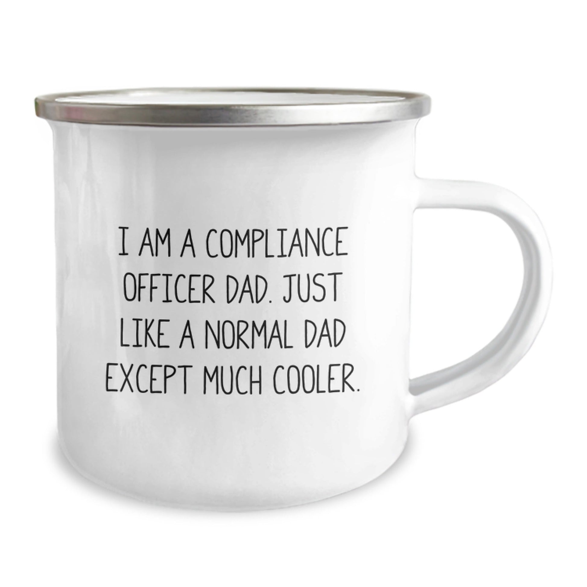 Funny Compliance Officer Dad Gifts for Men from Compliance Officer Family, Unique Camping Mugs for Graduation, 'I Am A Compliance Officer Dad' - The Buy Boom