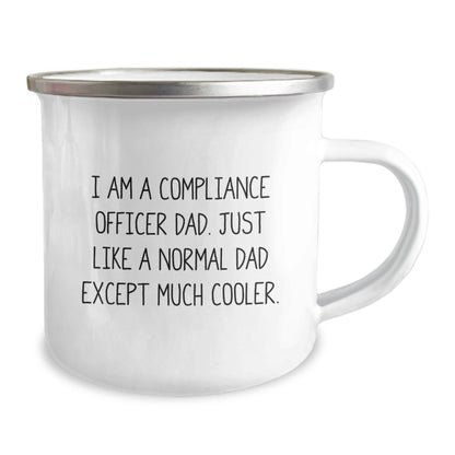 Funny Compliance Officer Dad Gifts for Men from Compliance Officer Family, Unique Camping Mugs for Graduation, 'I Am A Compliance Officer Dad' - The Buy Boom
