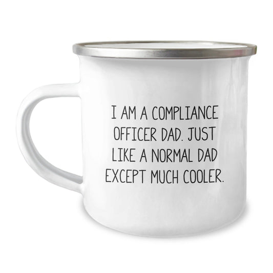 Funny Compliance Officer Dad Gifts for Men from Compliance Officer Family, Unique Camping Mugs for Graduation, 'I Am A Compliance Officer Dad' - The Buy Boom
