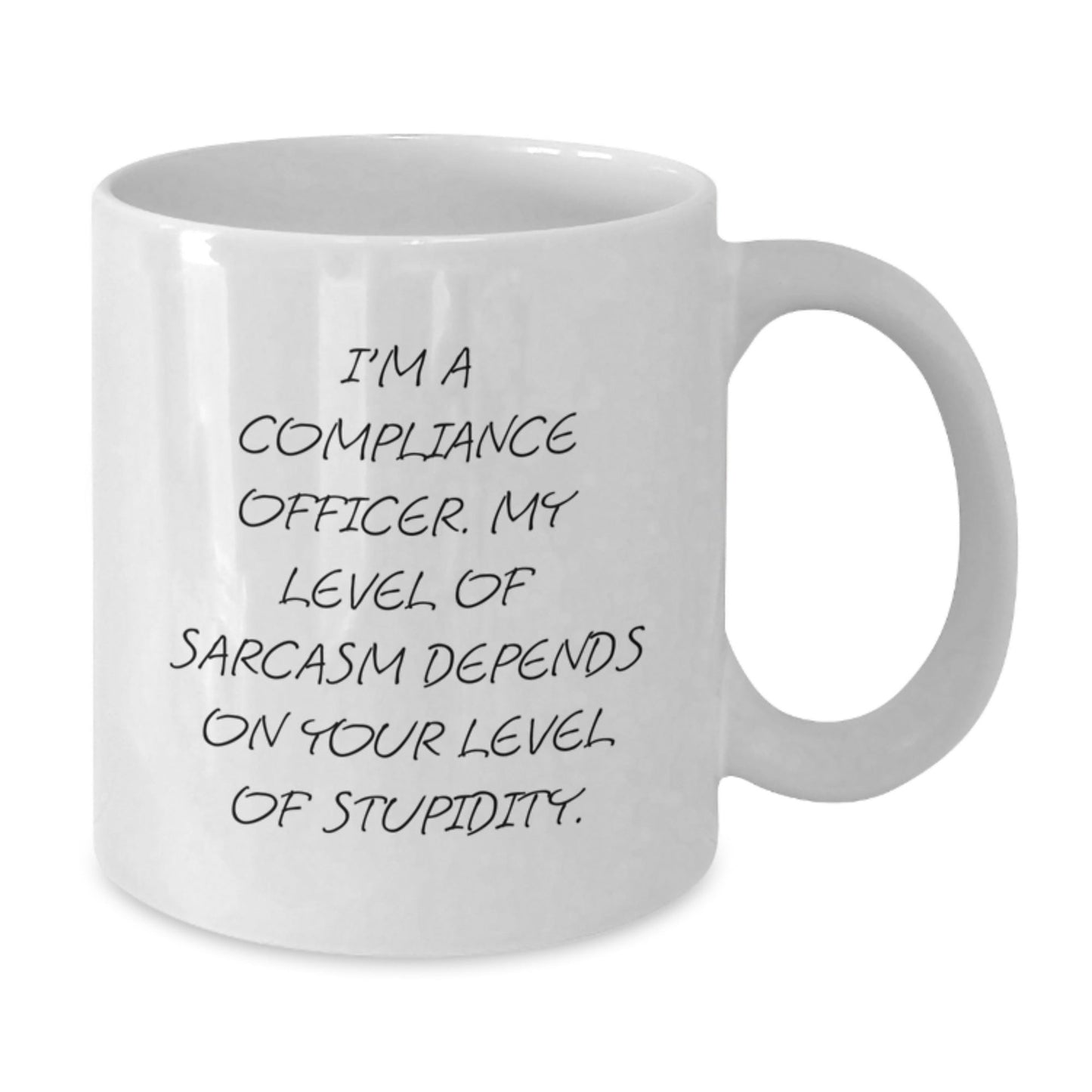 Funny Compliance Officer White Coffee Mug Gifts for Men Women Friends Coworkers Family - 11oz 15oz Ceramic White Mug - I'm A Compliance Officer Gift Ideas - The Buy Boom