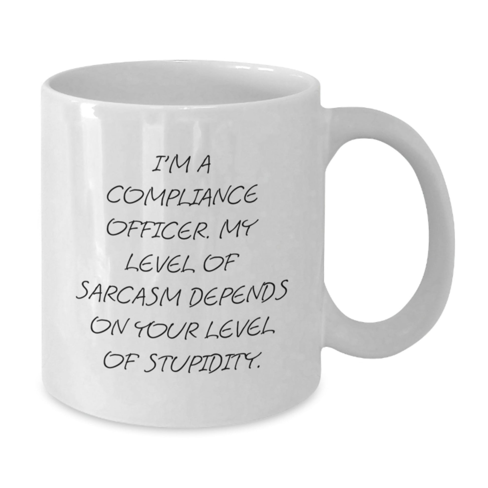 Funny Compliance Officer White Coffee Mug Gifts for Men Women Friends Coworkers Family - 11oz 15oz Ceramic White Mug - I'm A Compliance Officer Gift Ideas - The Buy Boom