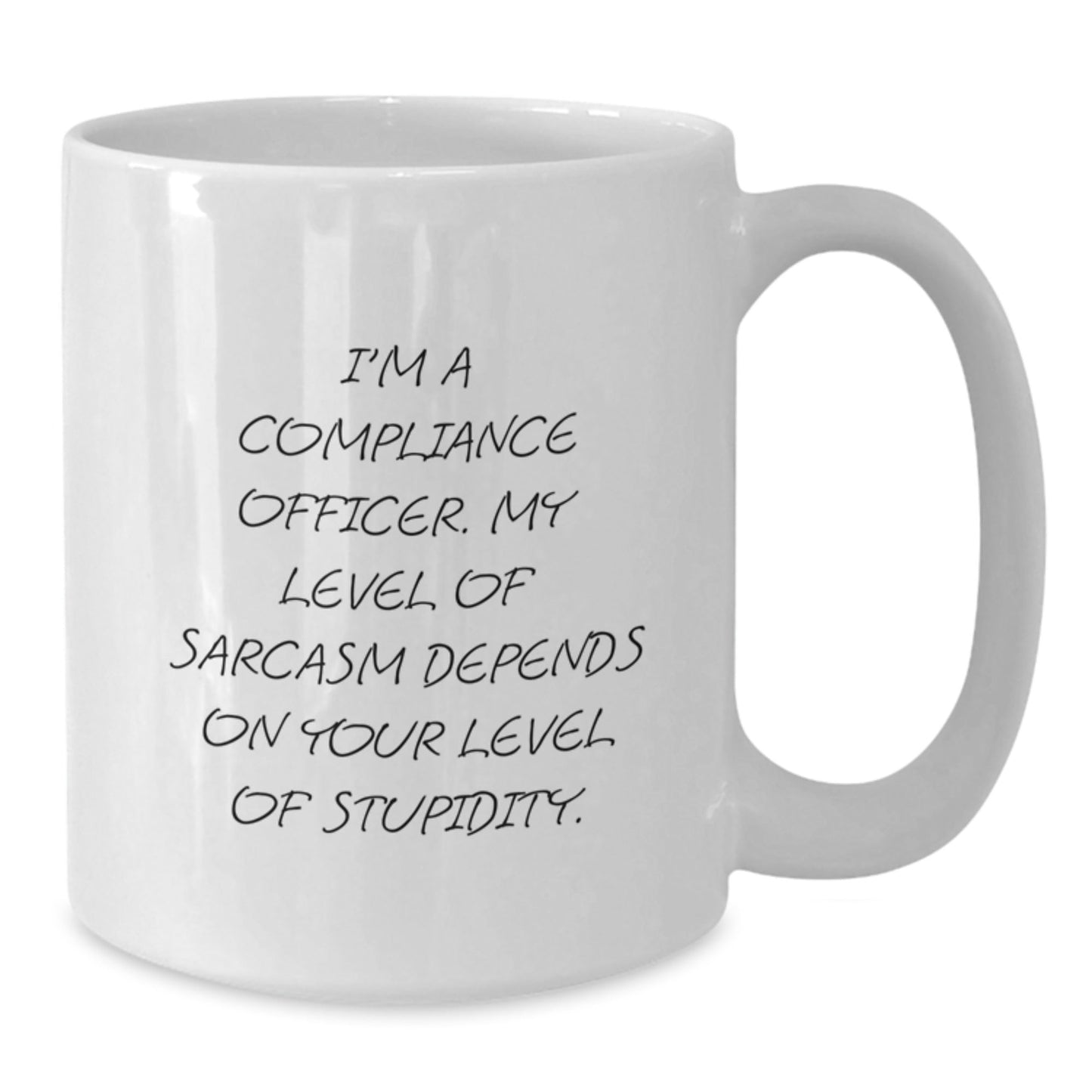Funny Compliance Officer White Coffee Mug Gifts for Men Women Friends Coworkers Family - 11oz 15oz Ceramic White Mug - I'm A Compliance Officer Gift Ideas - The Buy Boom