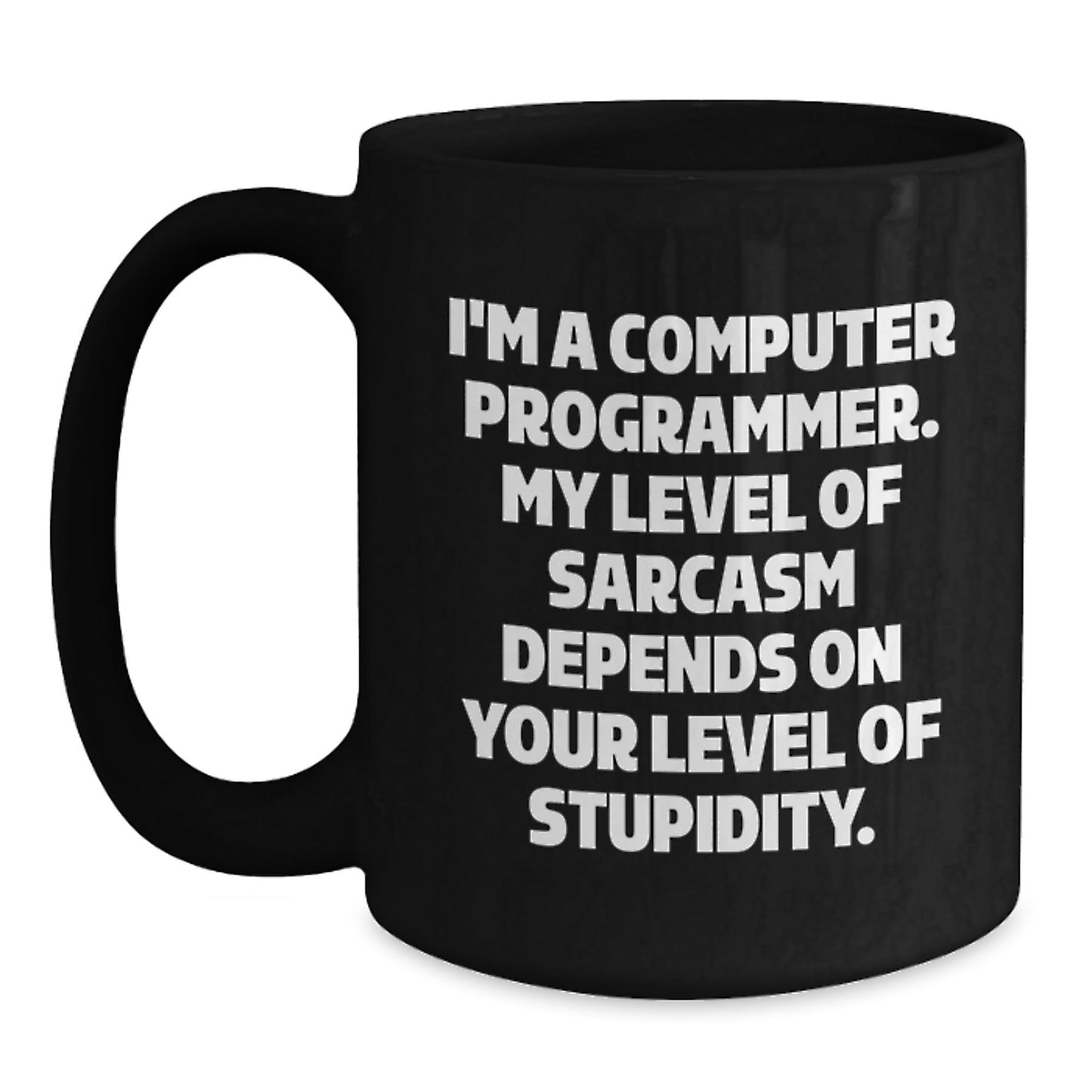 Funny Computer Programmer Christmas Unique Gifts, Gifts from Friends to Computer Programmer, Black Coffee Mug for Computer Programmer, I'm a Computer Programmer Mug - The Buy Boom