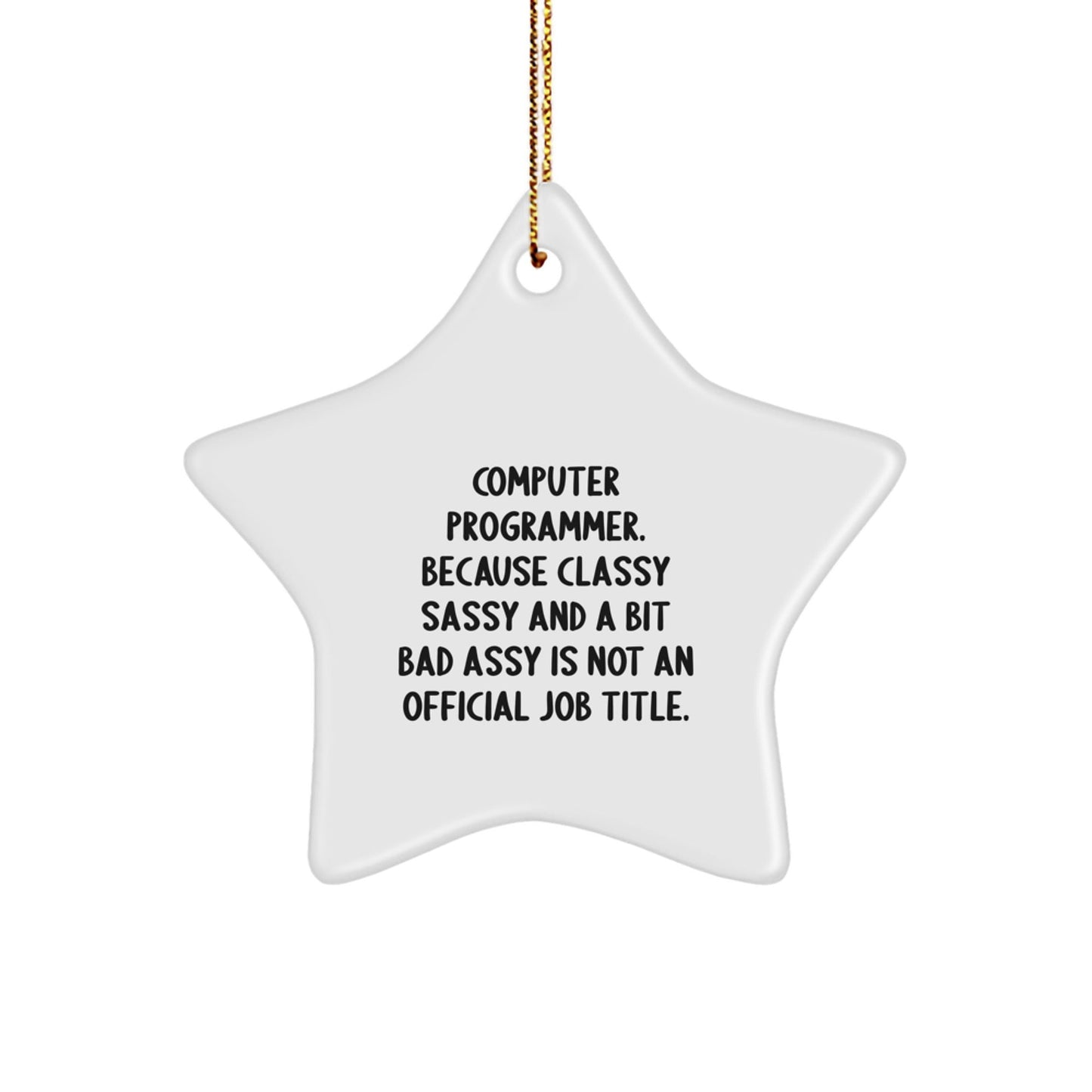 Funny Computer Programmer Gifts for Men from Friends - Star Ornament, Christmas Unique Ideas - The Buy Boom