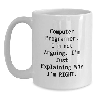 Funny Computer Programmer Gifts, White Coffee Mugs for Computer Programmer Friends, Christmas Unique Mugs from Friends to Computer Programmers - The Buy Boom