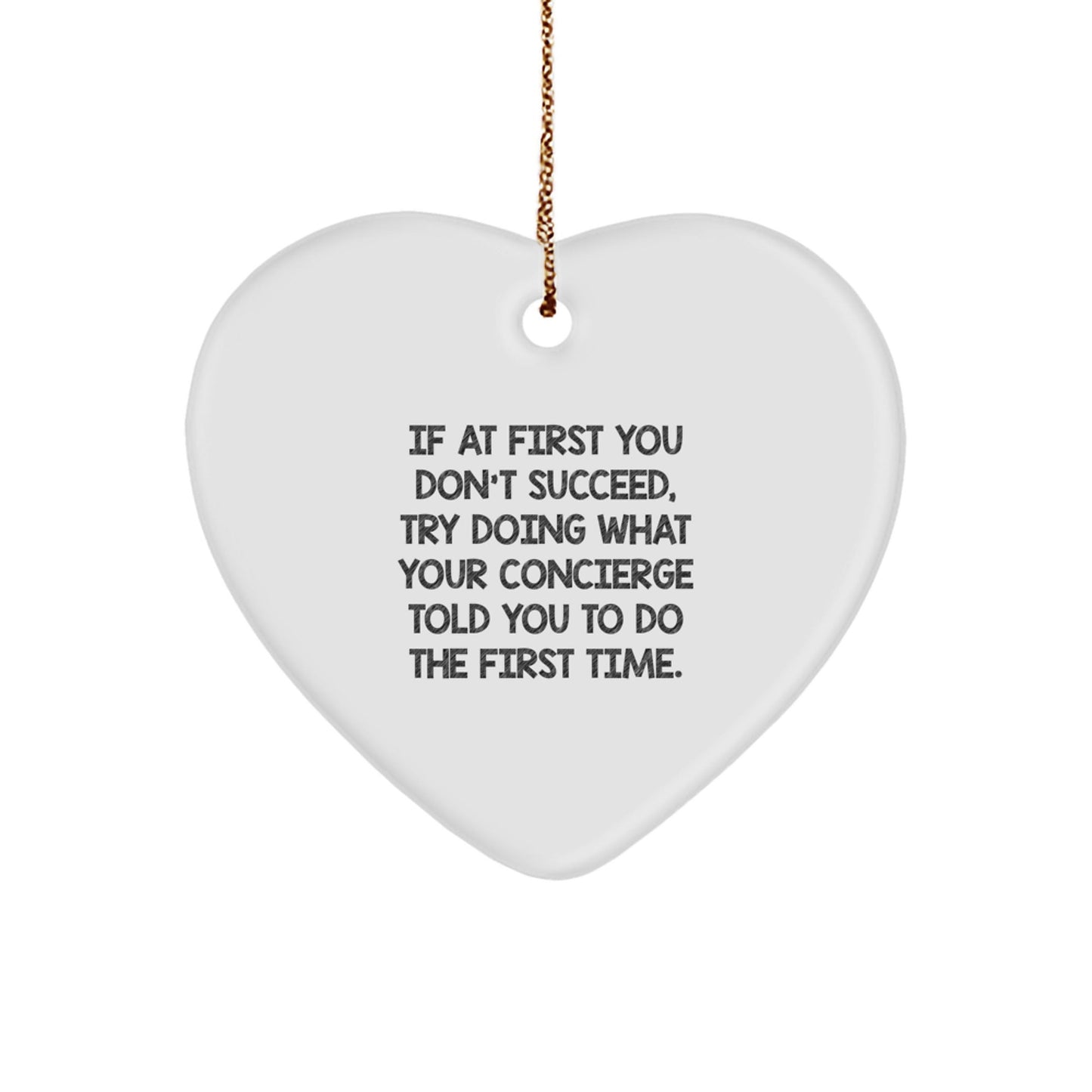 Funny Concierge Gifts from Men to Friends - Heart Ornament for Christmas Unique Gifts - The Buy Boom