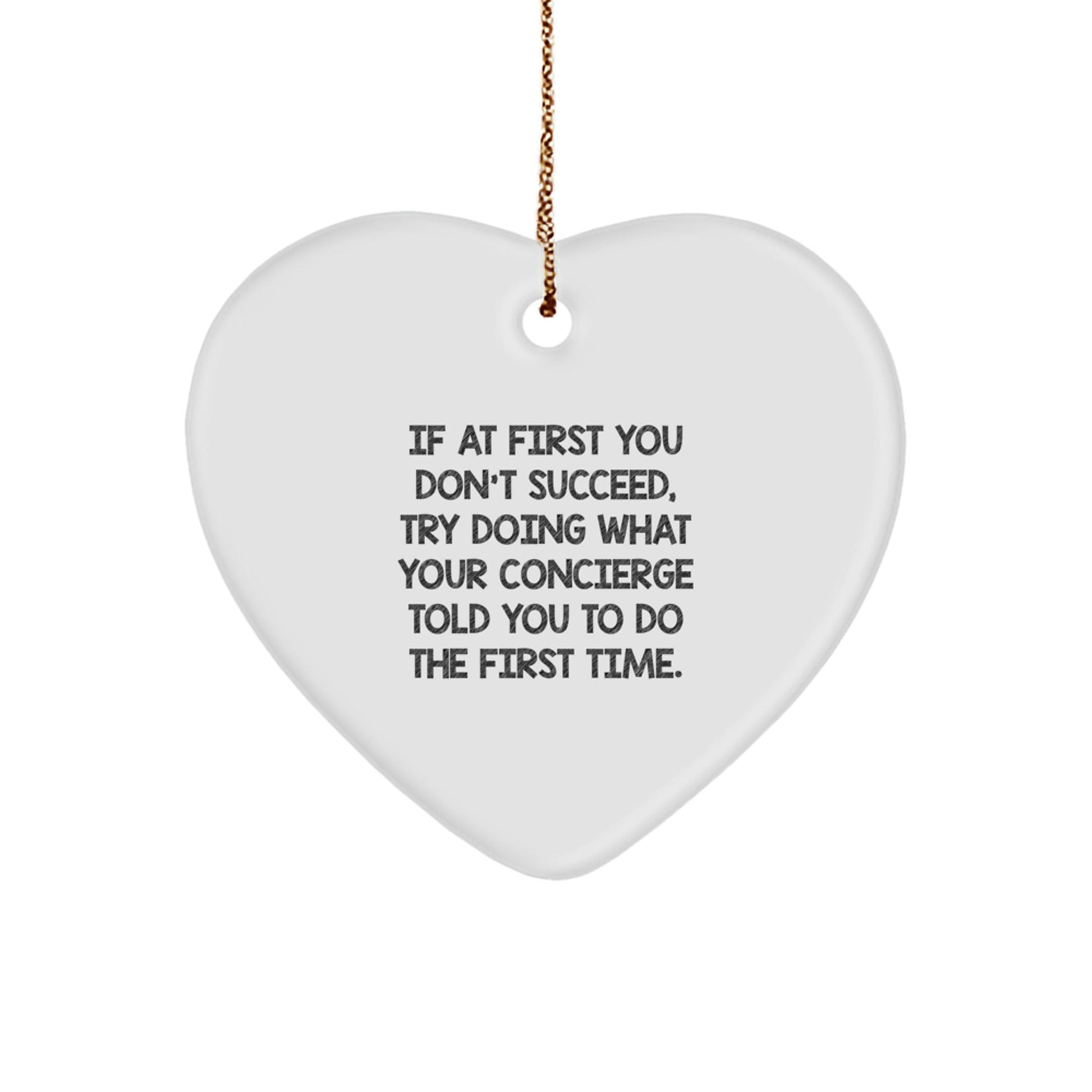 Funny Concierge Gifts from Men to Friends - Heart Ornament for Christmas Unique Gifts - The Buy Boom