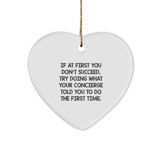 Funny Concierge Gifts from Men to Friends - Heart Ornament for Christmas Unique Gifts - The Buy Boom