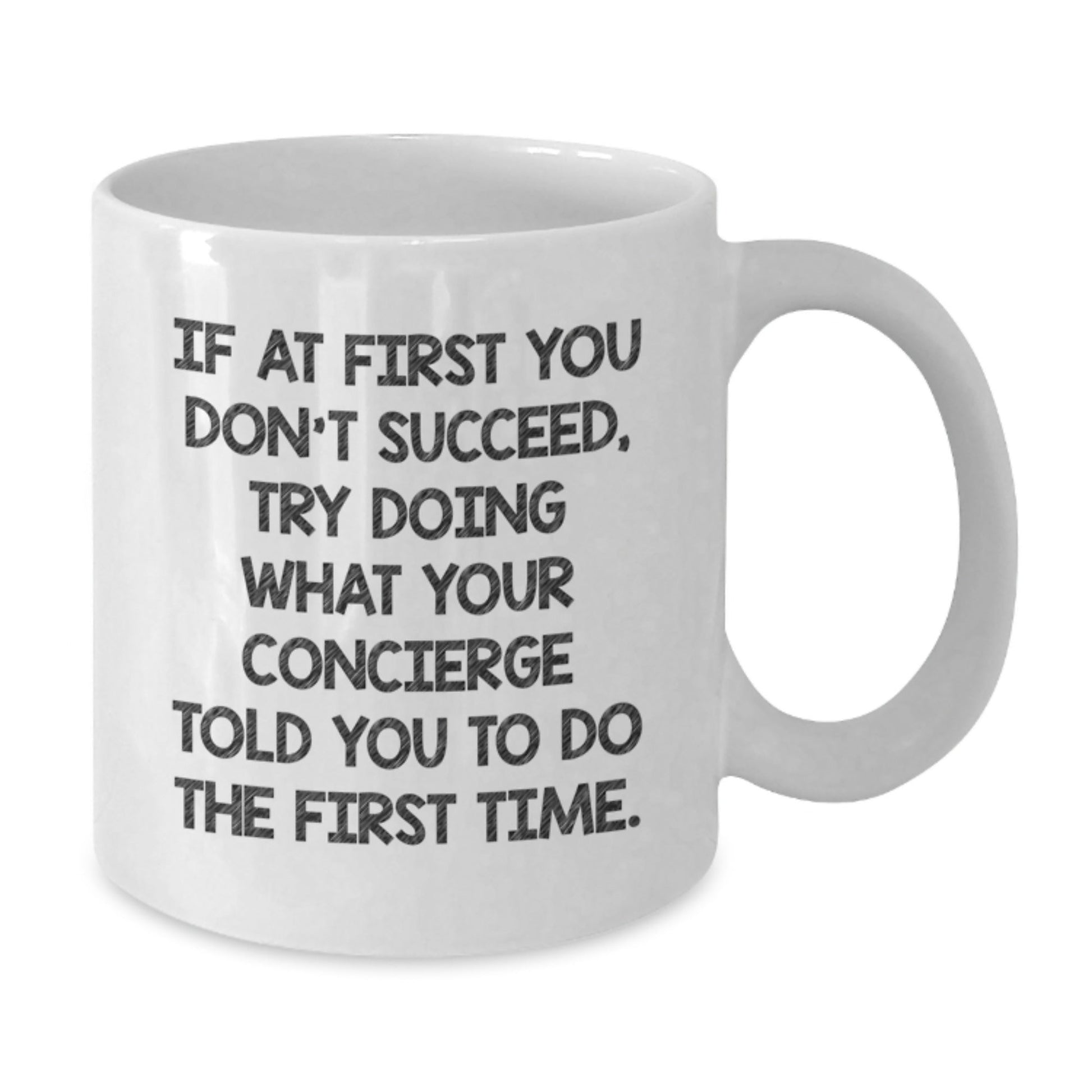 Funny Concierge Quotes Gifts from Friends for Concierge Men White Coffee Mug Christmas - The Buy Boom
