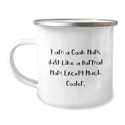 Funny Cook Gifts for Camping Mum, Unique Camping Mugs from Mom, I'm a Cook Mom Except Much Cooler, Christmas Unique Gifts - The Buy Boom