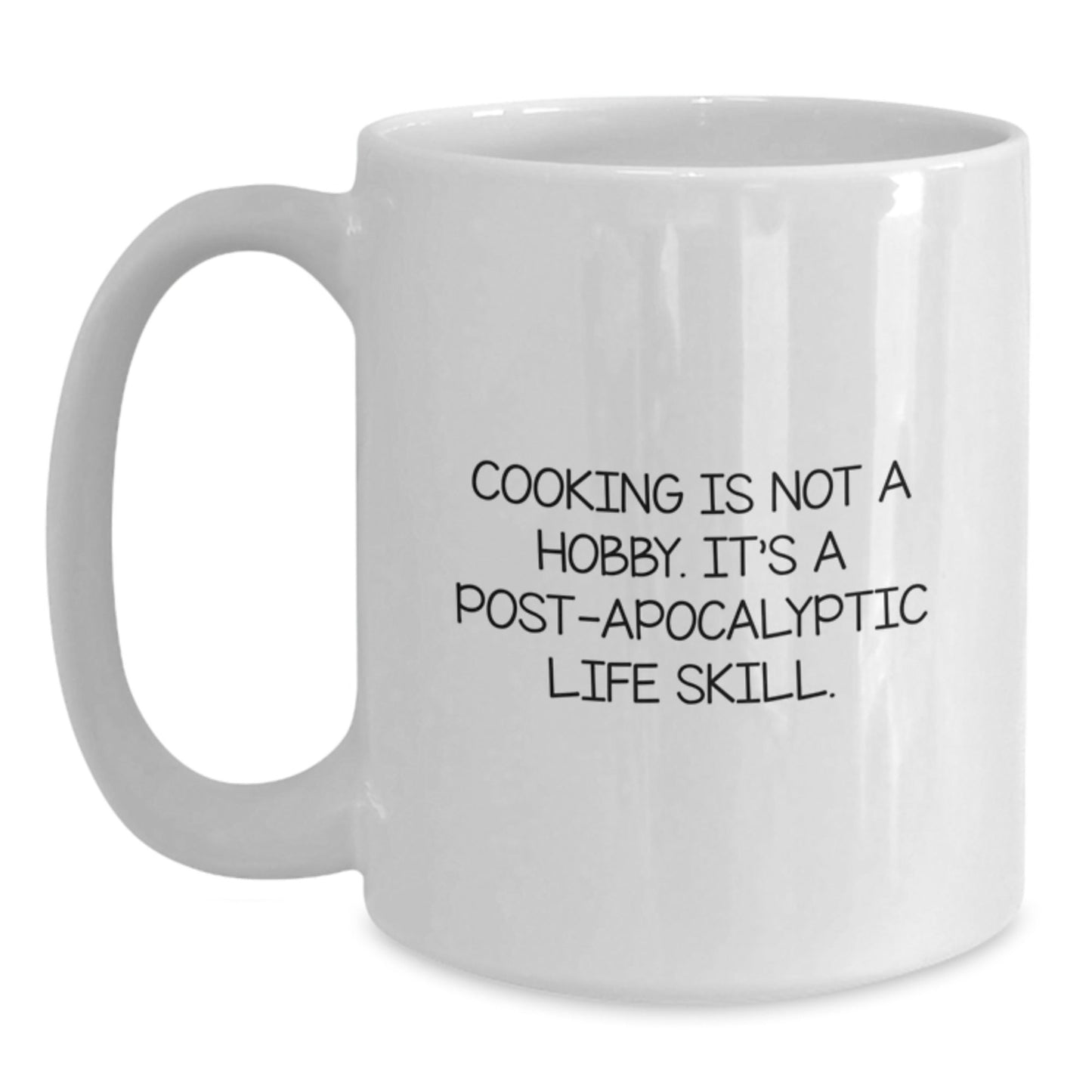 Funny Cooking Gifts for Men - 'Cooking Is Not A Hobby' White Coffee Mug, Perfect Graduation Gift from Friends, Coworkers, or Family - The Buy Boom