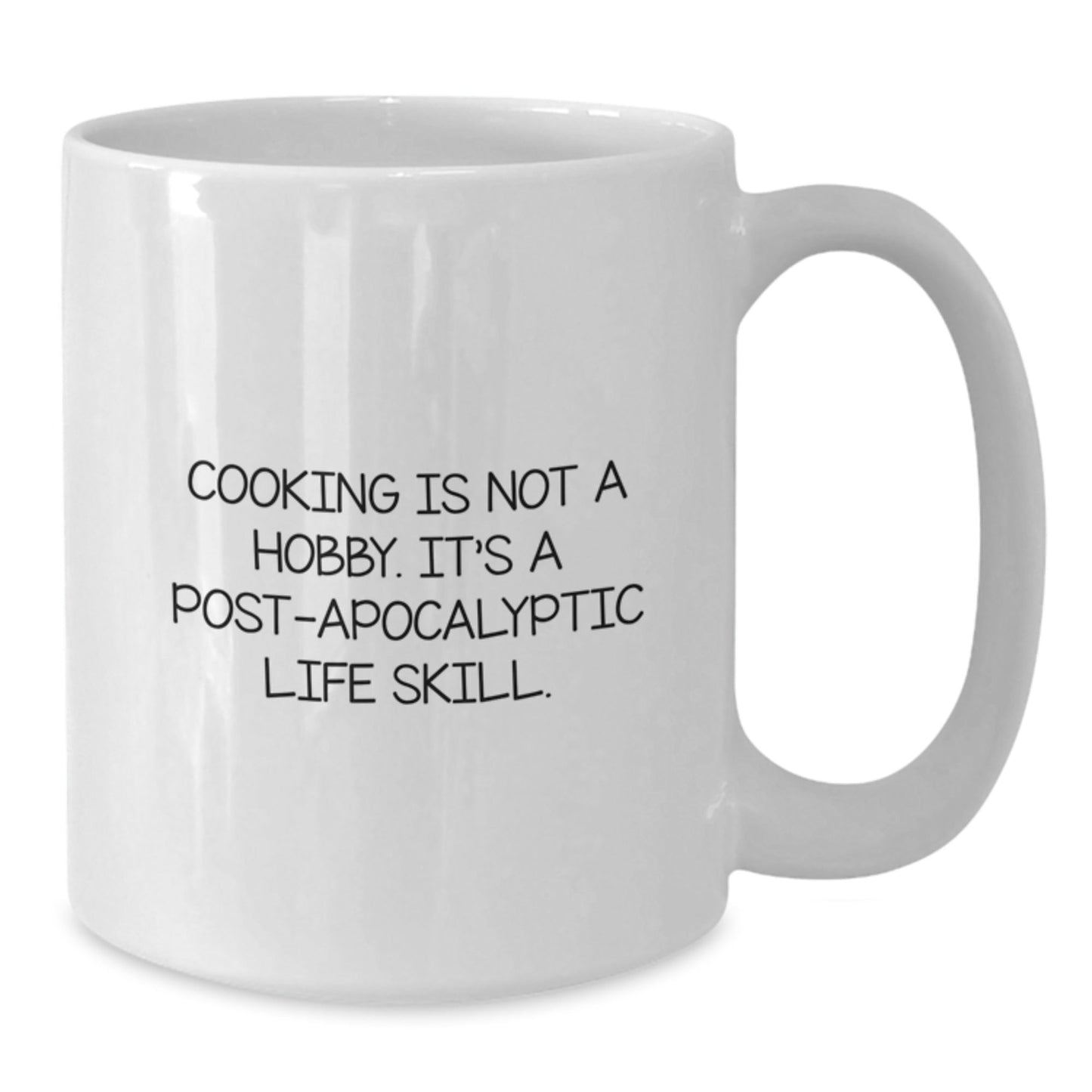 Funny Cooking Gifts for Men - 'Cooking Is Not A Hobby' White Coffee Mug, Perfect Graduation Gift from Friends, Coworkers, or Family - The Buy Boom