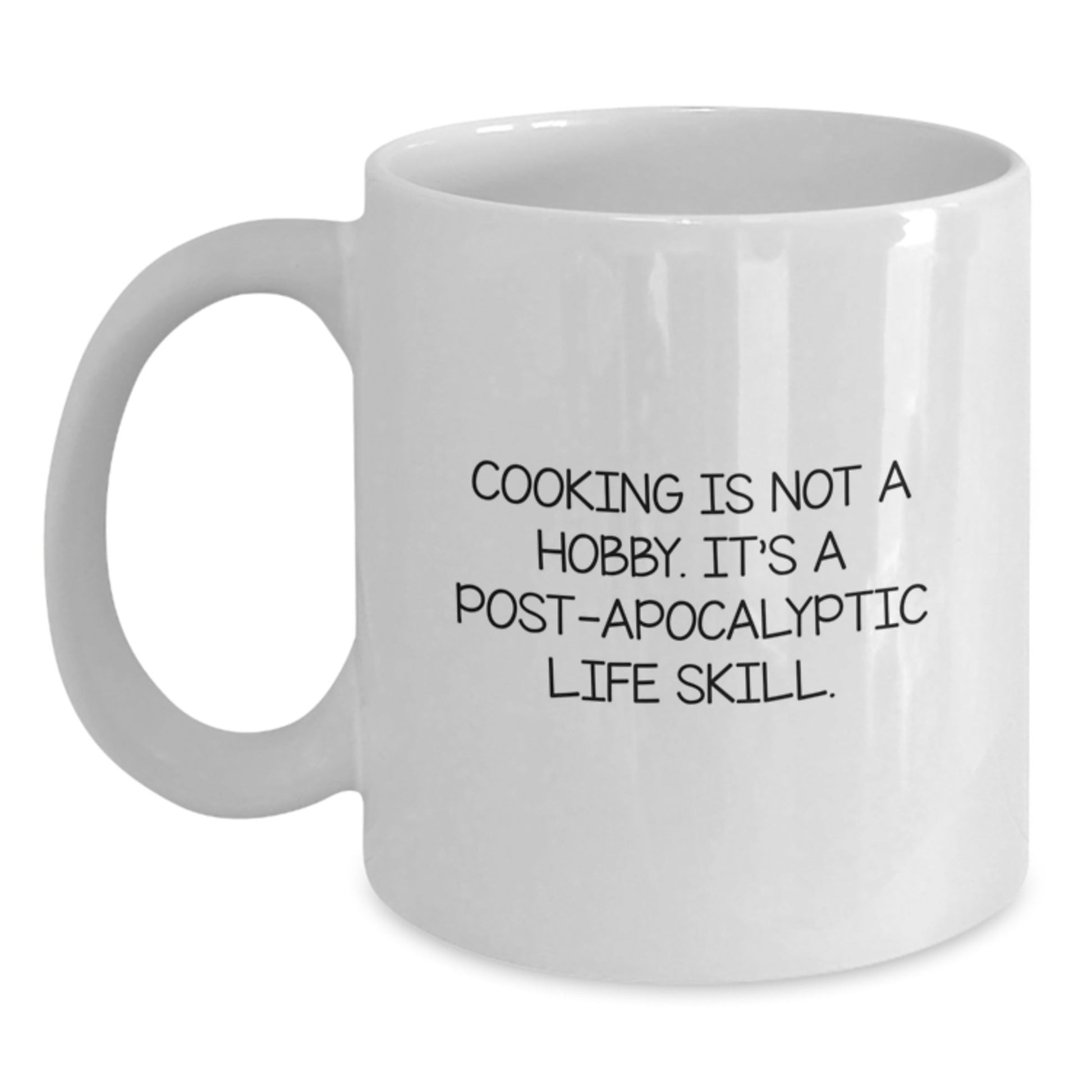 Funny Cooking Gifts for Men - 'Cooking Is Not A Hobby' White Coffee Mug, Perfect Graduation Gift from Friends, Coworkers, or Family - The Buy Boom