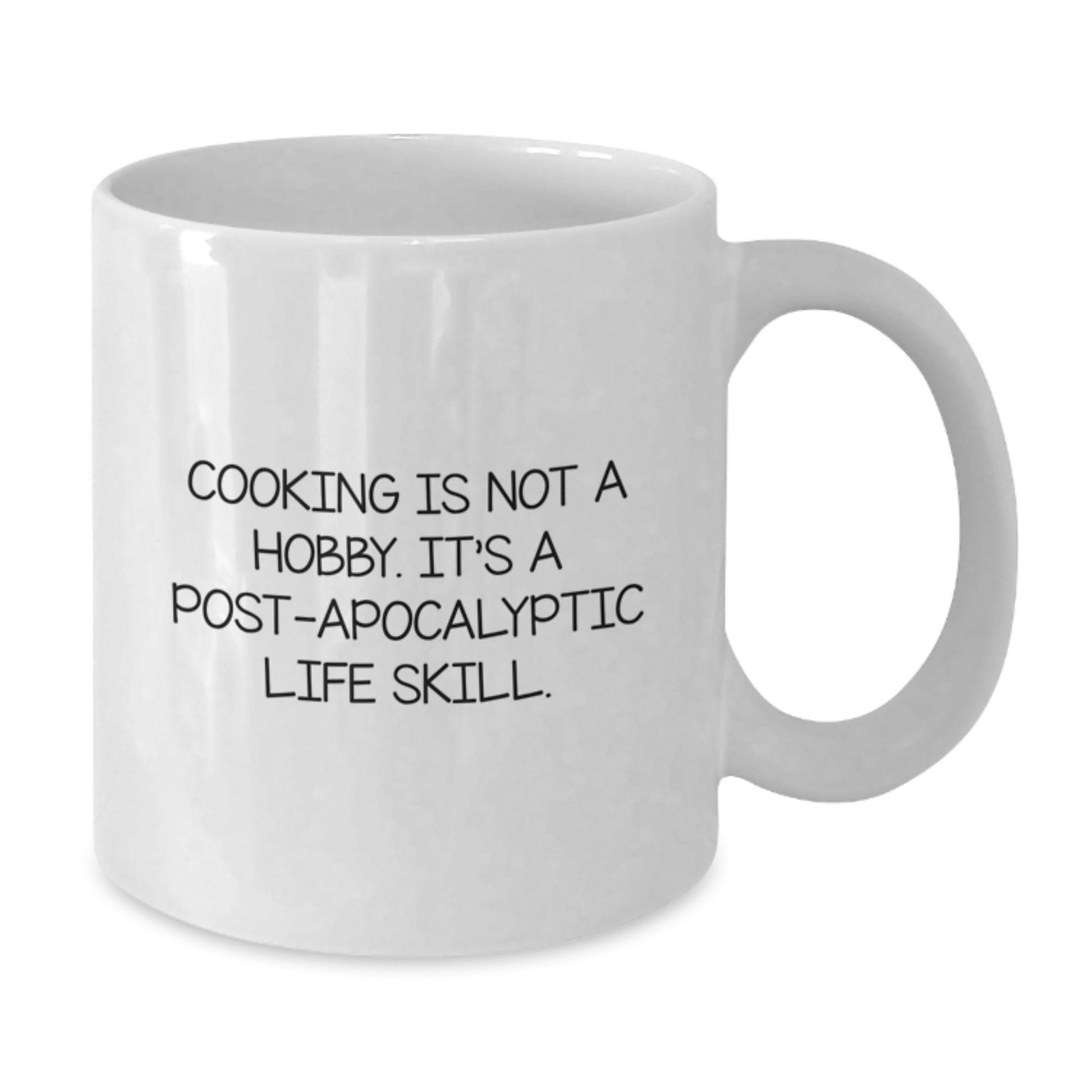 Funny Cooking Gifts for Men - 'Cooking Is Not A Hobby' White Coffee Mug, Perfect Graduation Gift from Friends, Coworkers, or Family - The Buy Boom
