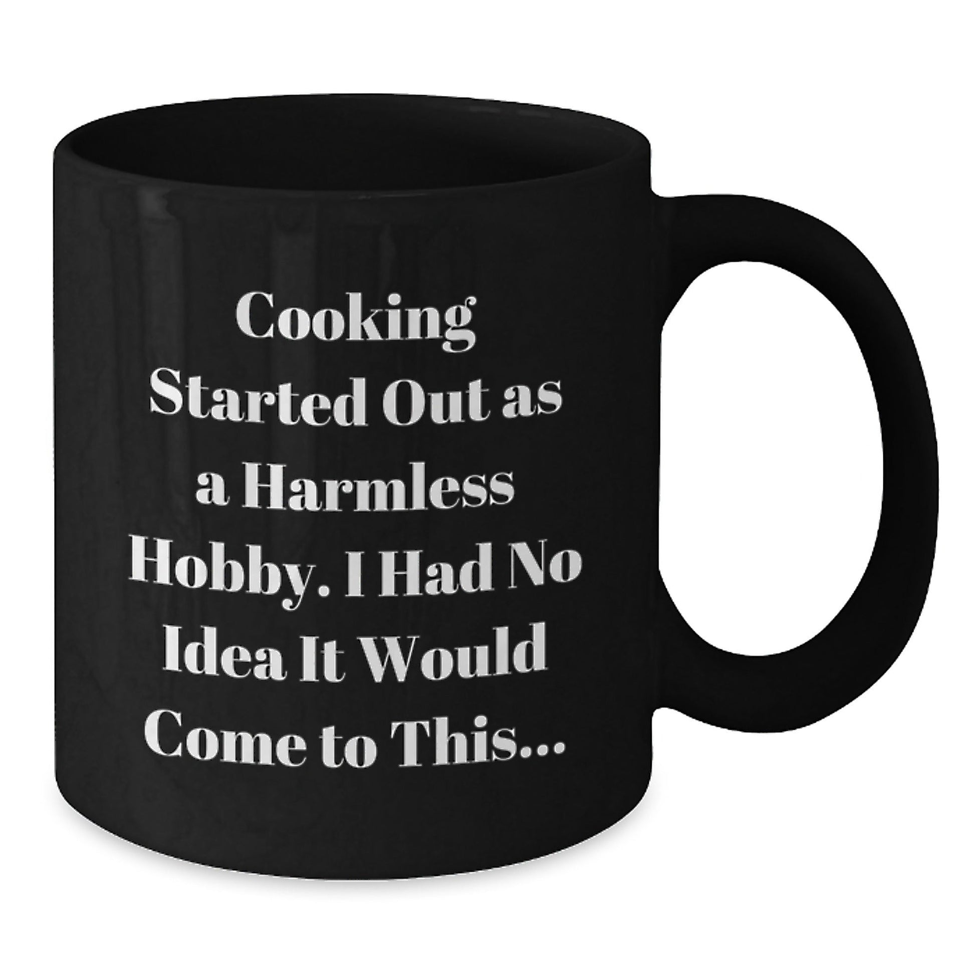 Funny Cooking Quote Graduation Gifts from Friends for Cooking Enthusiasts Black Coffee Mugs, Microwave and Dishwasher Safe - The Buy Boom